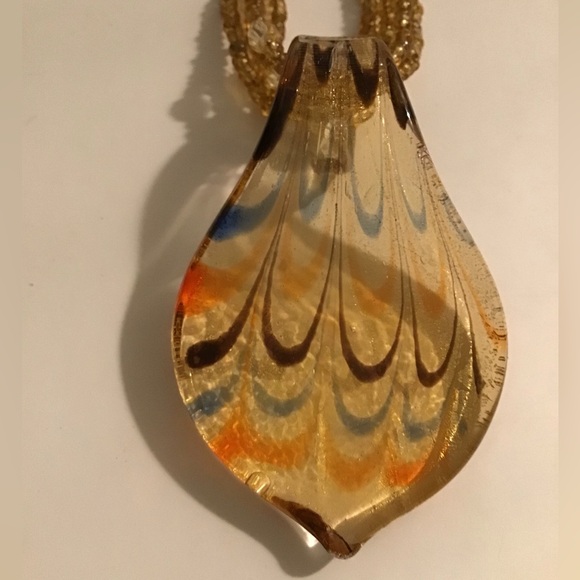 MURANO GLASS PENDANT NECKLACE - Picture 2 of 8